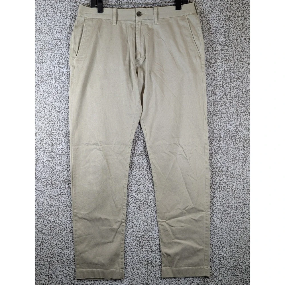 J. Crew Chino Pants Men's Size 32x31 (Tag 32x32) Beige Golf Hike Outdoors